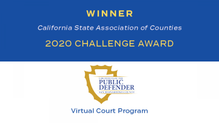 CSAC 2020 Challenge Award for Virtual Court Program