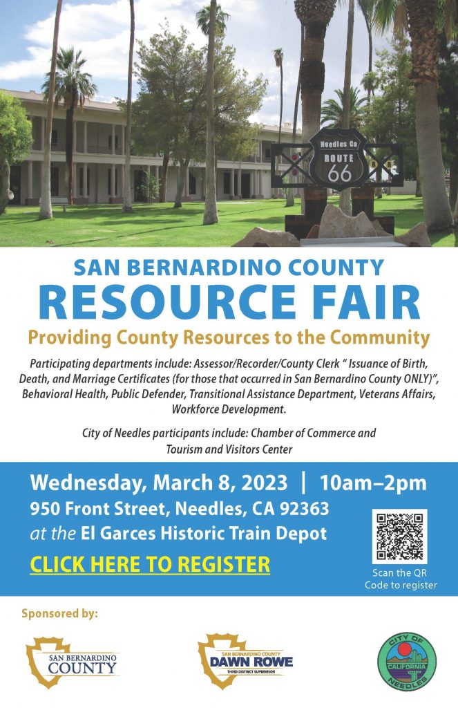 SB County Resource Fair March 8, 2023 Flyer