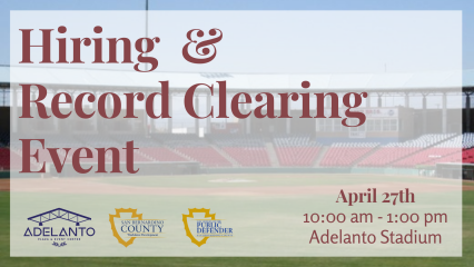 Hiring and Record Clearing Event